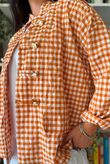 Nonni Gingam Napoleon Jacket Carrot